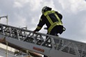 Dachstuhlbrand Koeln Poll Geislarerstr P538